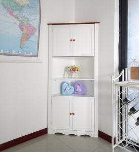 Homecharm-intl Wooden Corner Cabinet/Corner Unit/Corner Shelf/Corner Cupboard,HC-003A