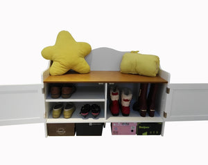 Wooden Shoe Bench/Shoe Storage Bench/Shoe Cabinet Seat/Shoe Cupboard,HC-038